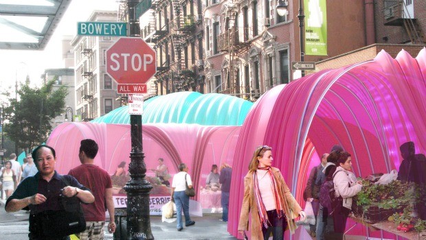 A rendering of the Wormtent designed by Family & PlayLab that will be on display May 7 for the New Ideas Festival's streetfest.